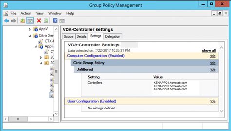 Click OK to save the change. . Citrix vda change delivery controller registry